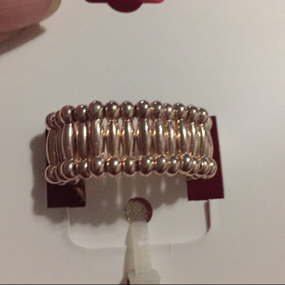 Betsey Johnson Gold-Toned Heart with Rhinestones Ring - Picture 4 of 7